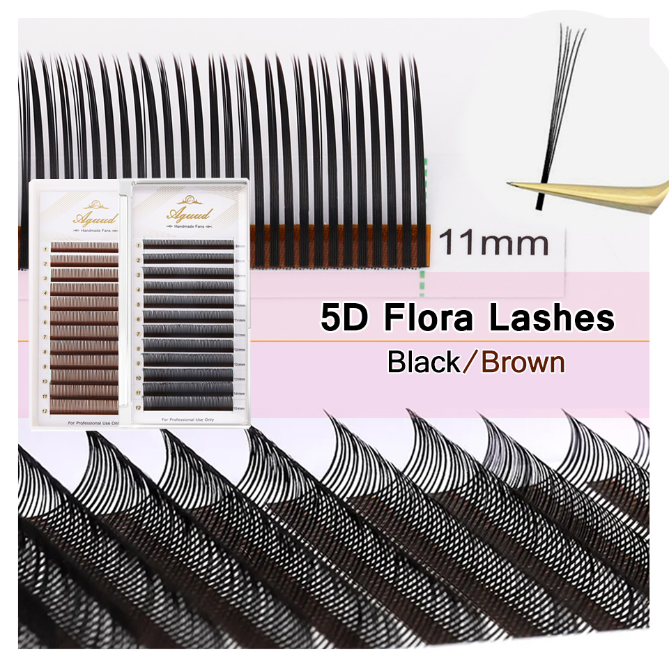 Eyelash Extension Anime - AGUUD 5D Flora Eyelash Extension Premade