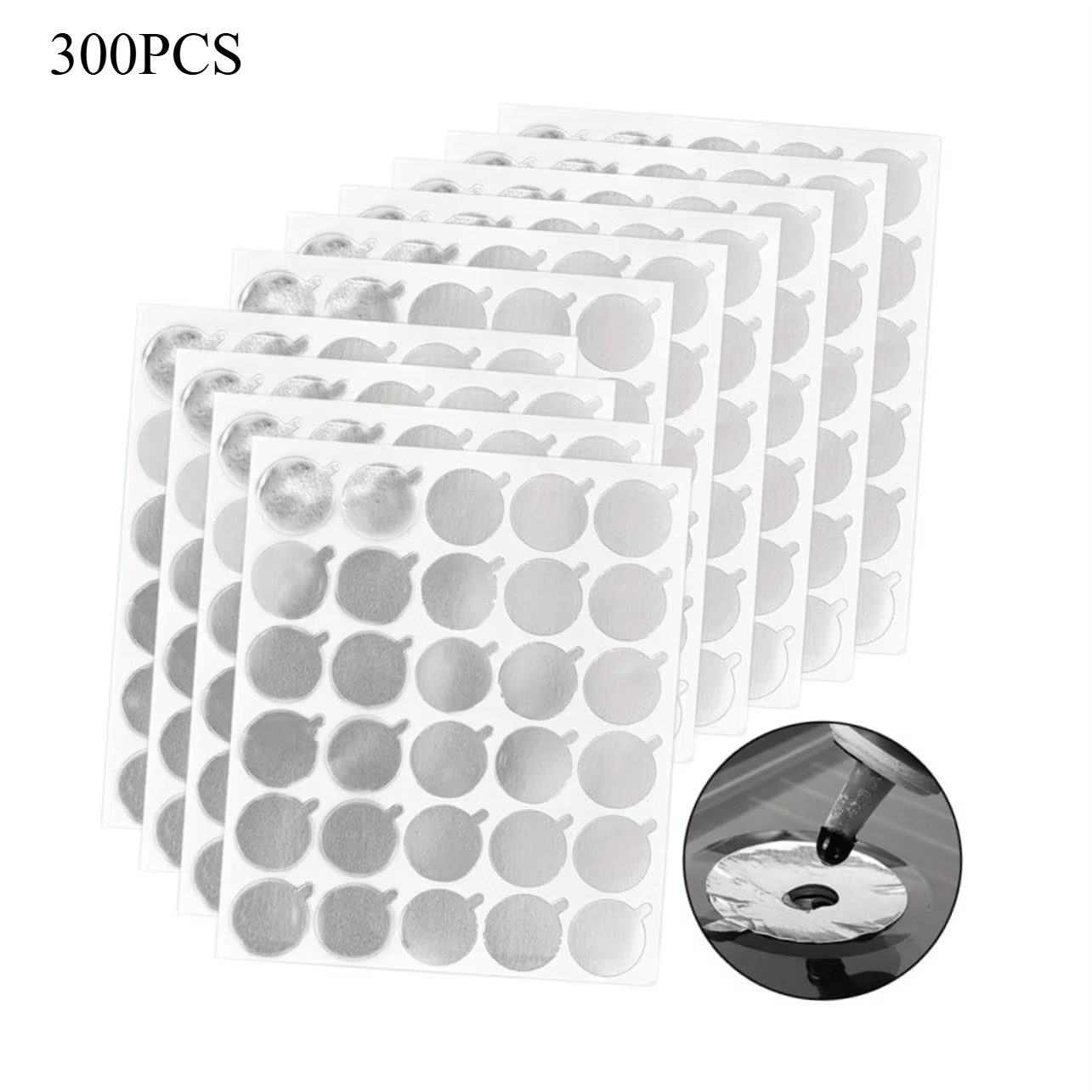 Eyelash Extension Jakarta - 300pcs Foil Sticker Pads(10 Sheets) Eyelash