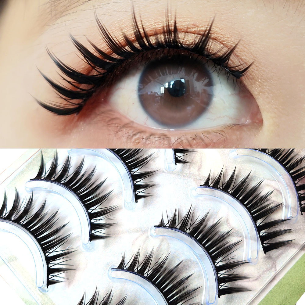 Eyelash Extension Anime - 5 Pairs Makeup False Eyelash Thick