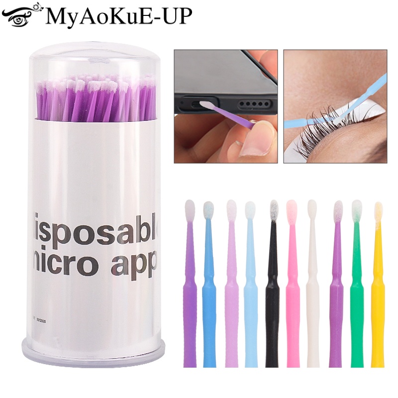 Eyelash Extension Vendor - 100pcs Disposable Eyelash Brush Lash Extension