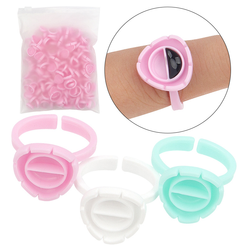 Eyelash Extension Jakarta - 100Pcs Disposable Eyelash Extension Glue Fan