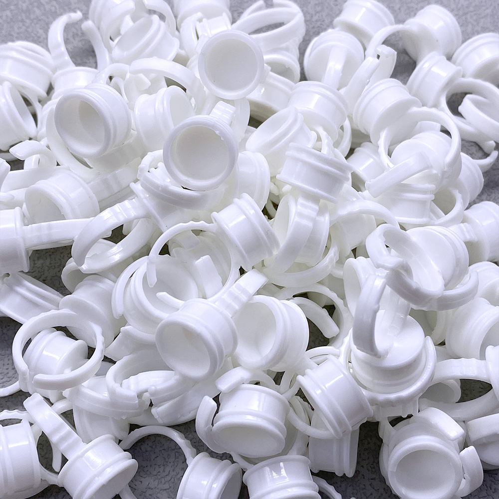 100Pcs Disposable Glue Ring Cu - Eyelash Extension Jakarta ulasan dan harga