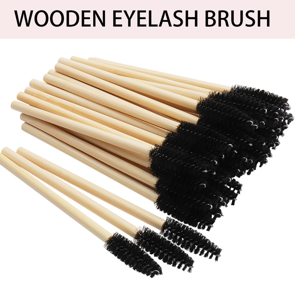 50/100Pcs Bamboo Handle Eyelas - Eyelash Extension London ulasan dan harga