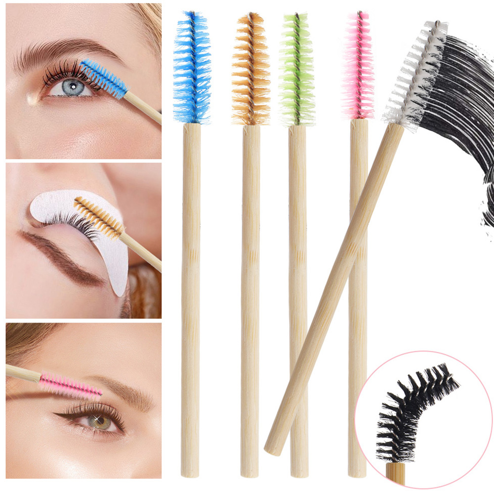 50/100Pcs Bamboo Handle Eyelas - Eyelash Extension London ulasan dan harga