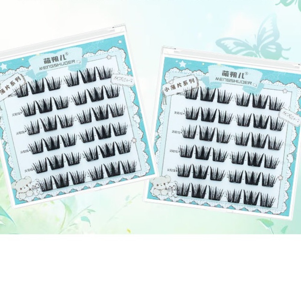 Fashion Fluffy No-Glue False E - Eyelash Extension For Men ulasan dan harga