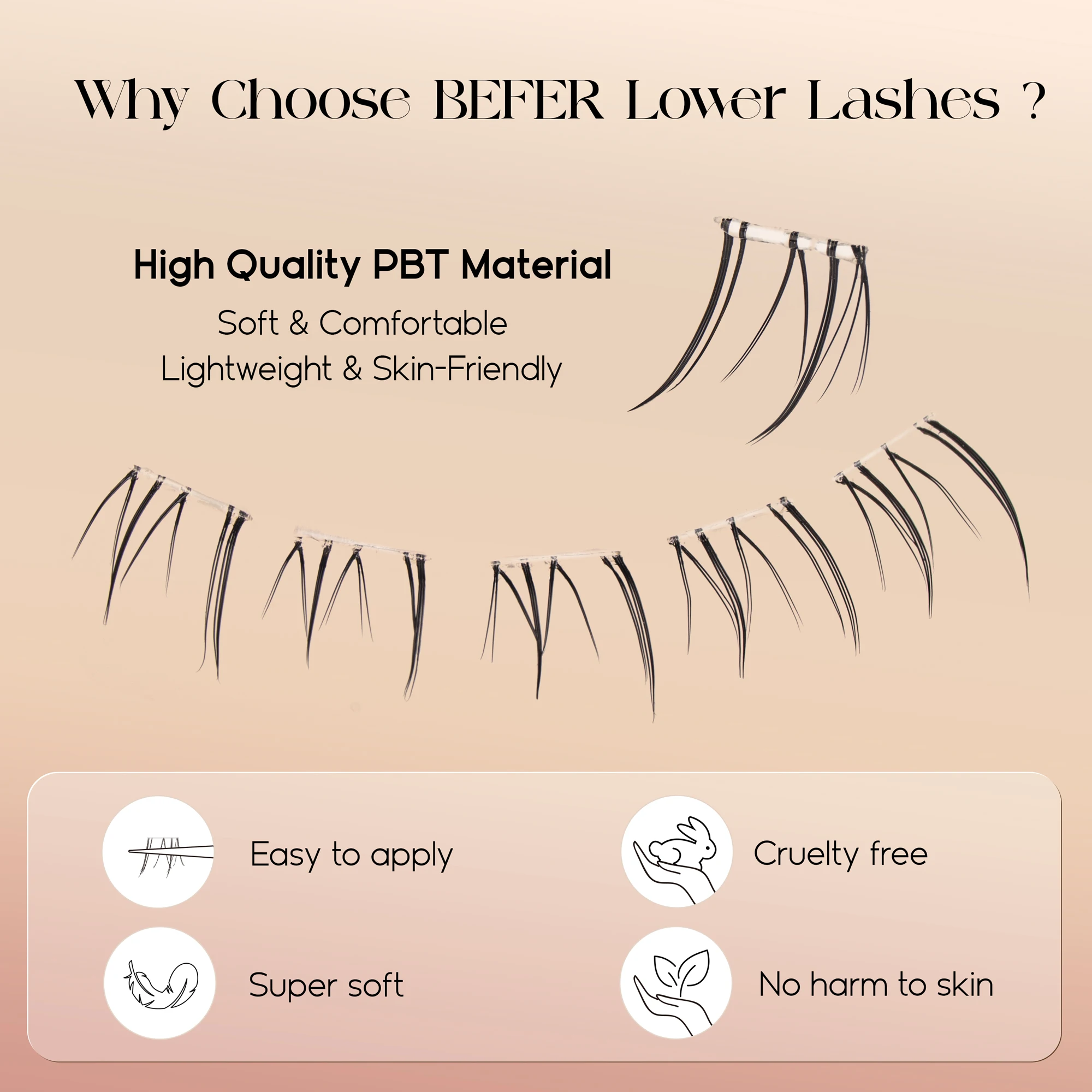 Befer No Glue Needed Lower Las - Eyelash Extension Anime ulasan dan harga