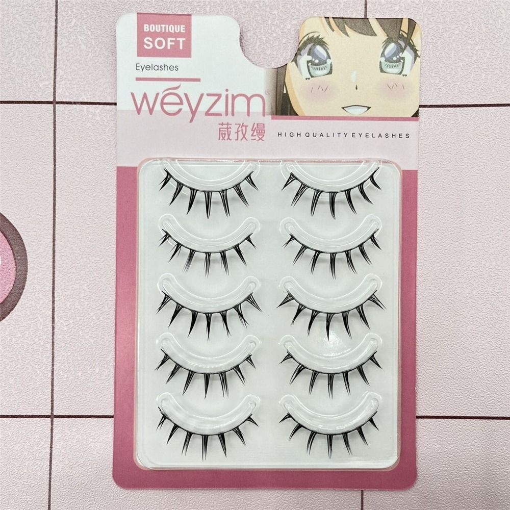Faux Mink False Eyelashes 5 Pa - Eyelash Extension Anime ulasan dan harga