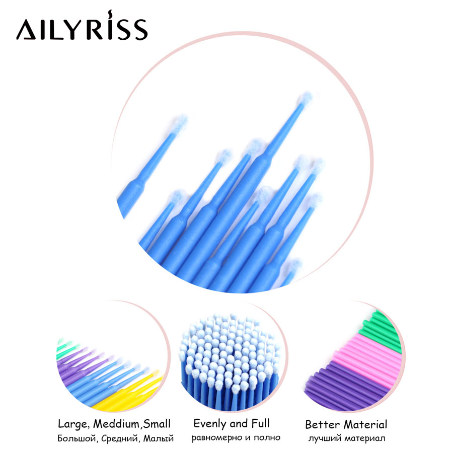500pcs/lot Disposable Applicat - Eyelash Extension Vendor ulasan dan harga