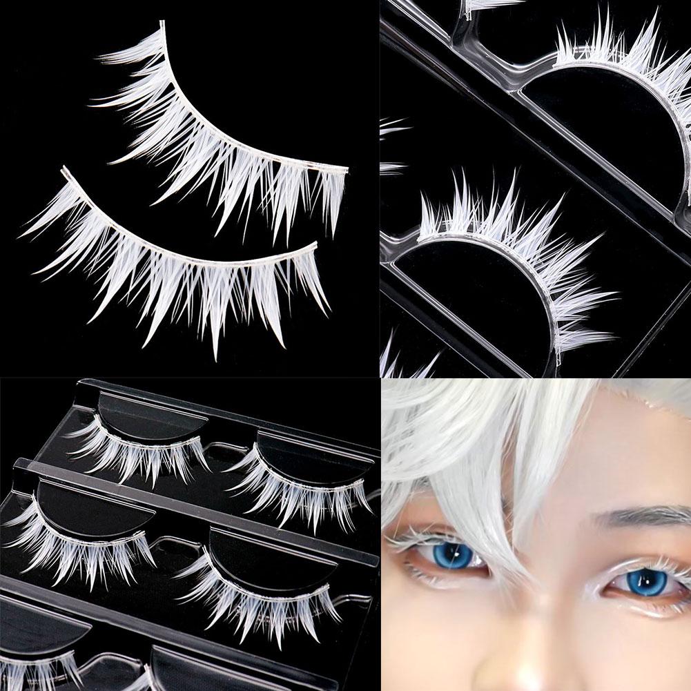 White False Eyelashes Cosplay  - Eyelash Extension Anime ulasan dan harga