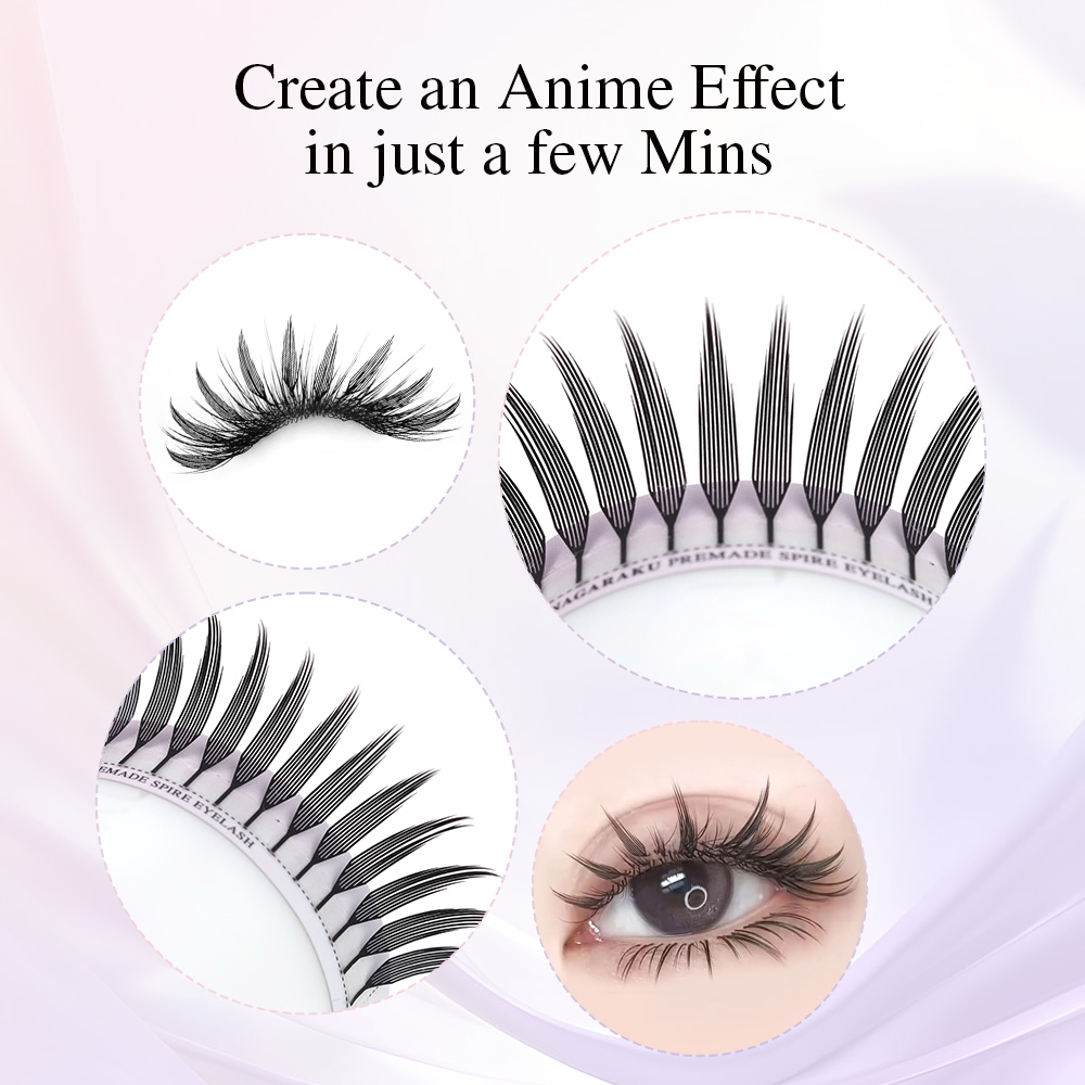 NAGARAKU Premade Spire Eyelash - Eyelash Extension Anime ulasan dan harga