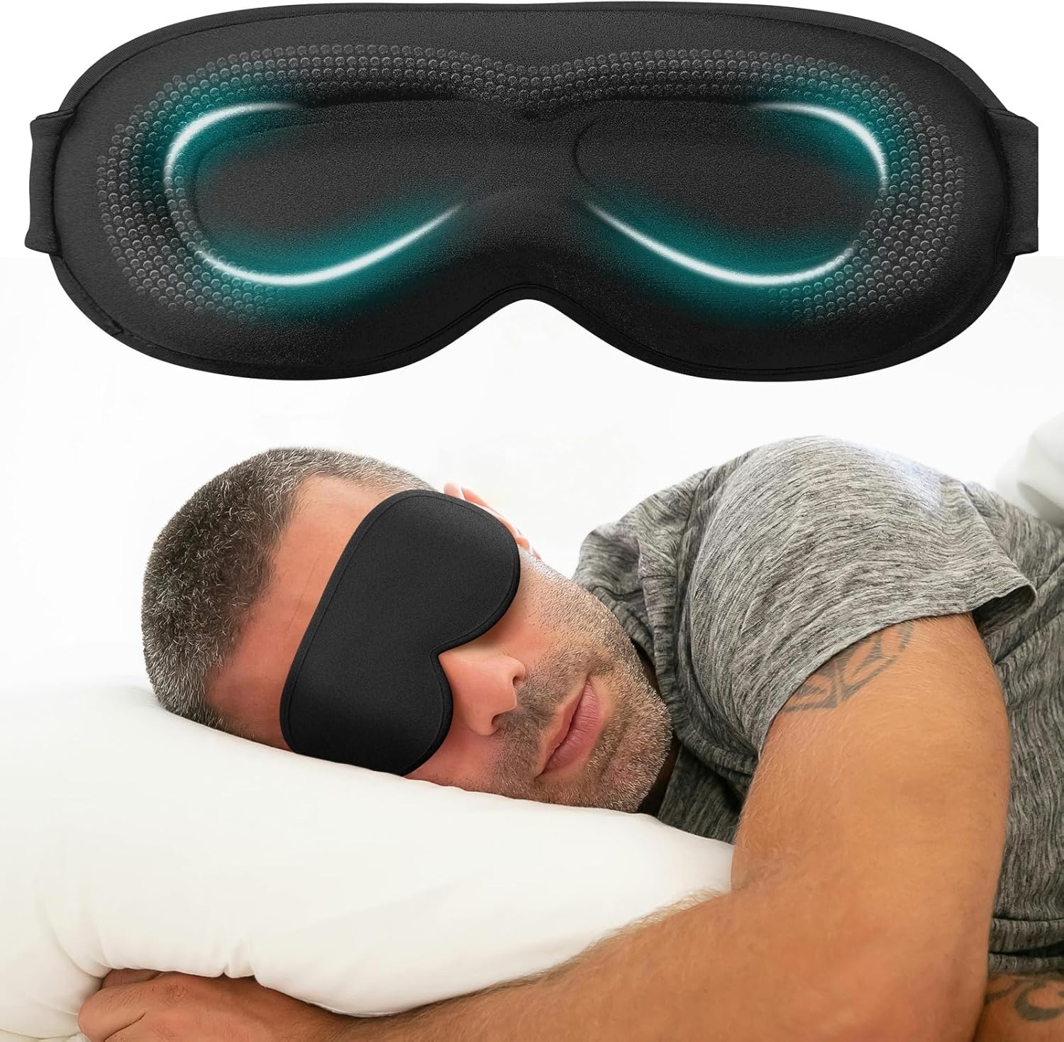 Eye Mask Cover for Sleeping -  - Eyelash Extension For Men ulasan dan harga