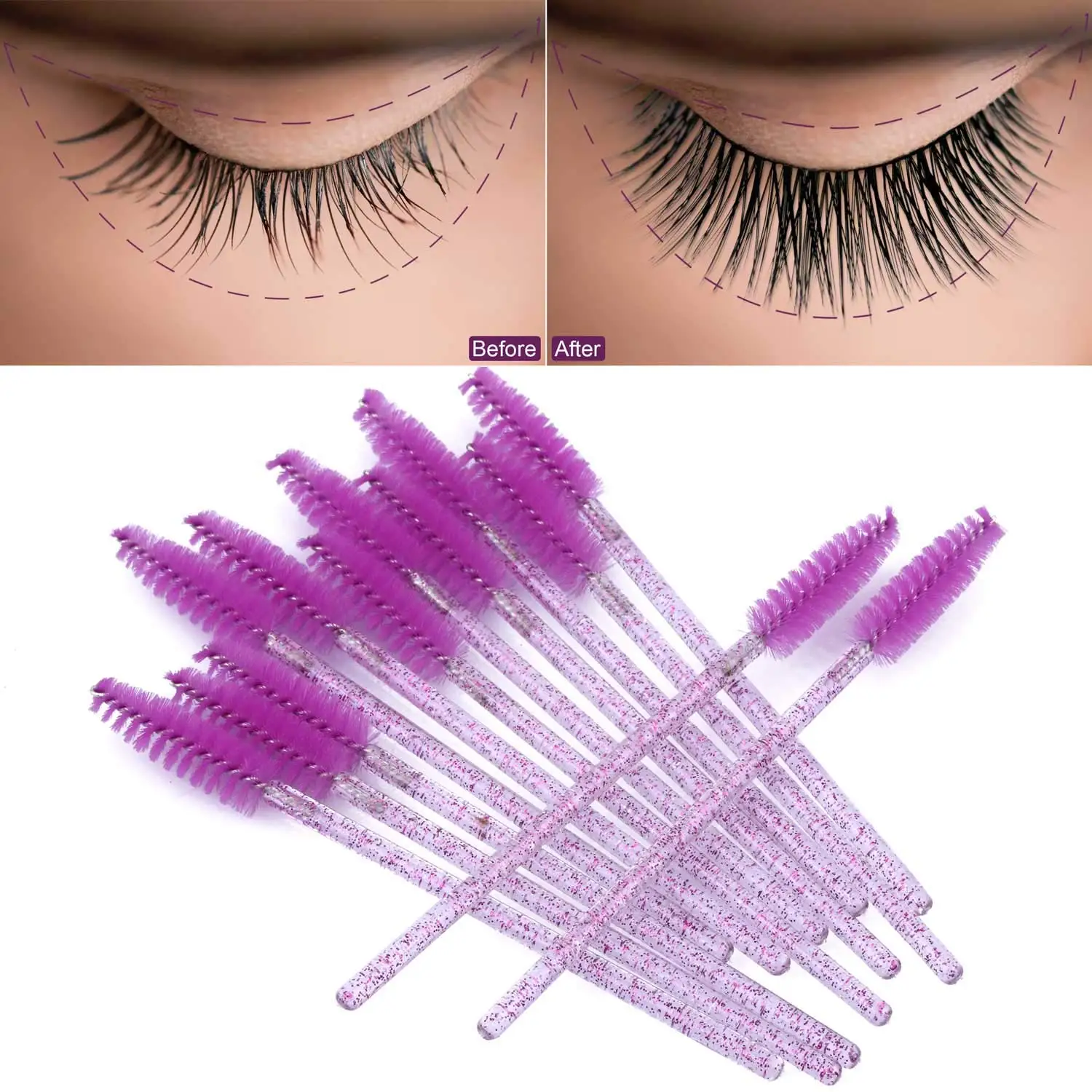 100/1000/2000pcs Disposable Ma - Eyelash Extension Vendor ulasan dan harga