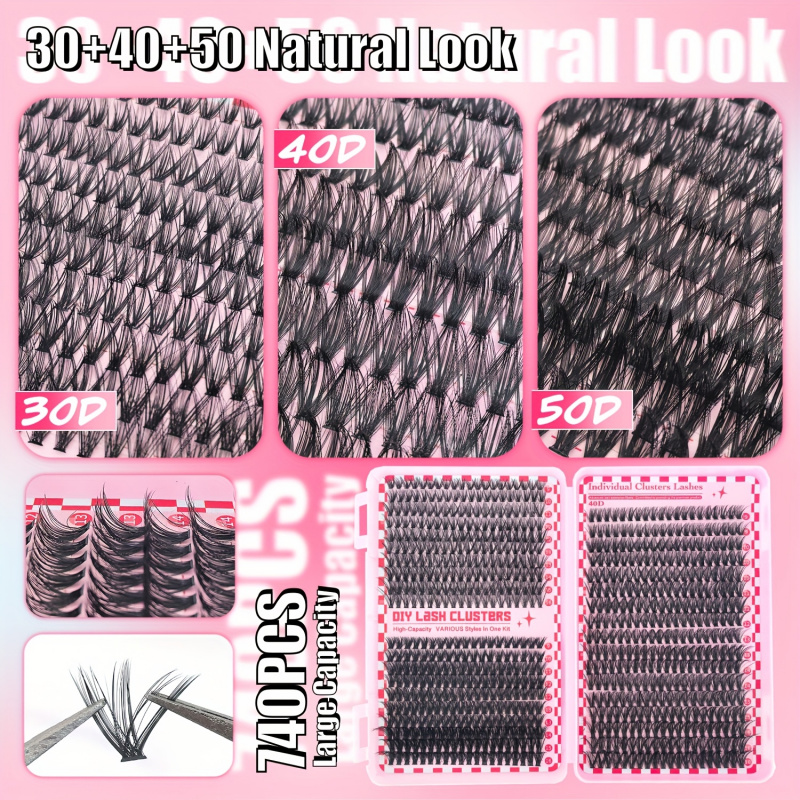 740/200pcsCluster Eyelash Exte - Eyelash Extension Equipment ulasan dan harga
