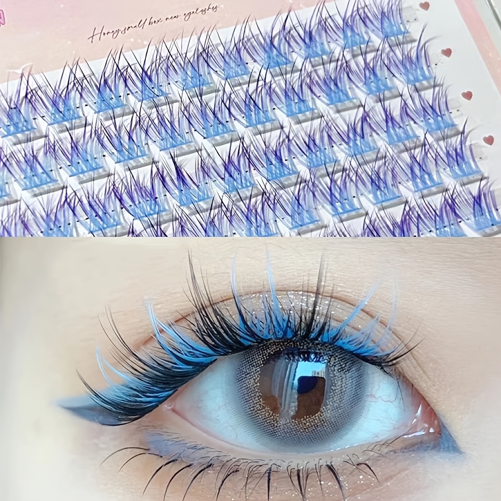 Mixiaohe Colorful Eyelashes 60 - Eyelash Extension Anime ulasan dan harga