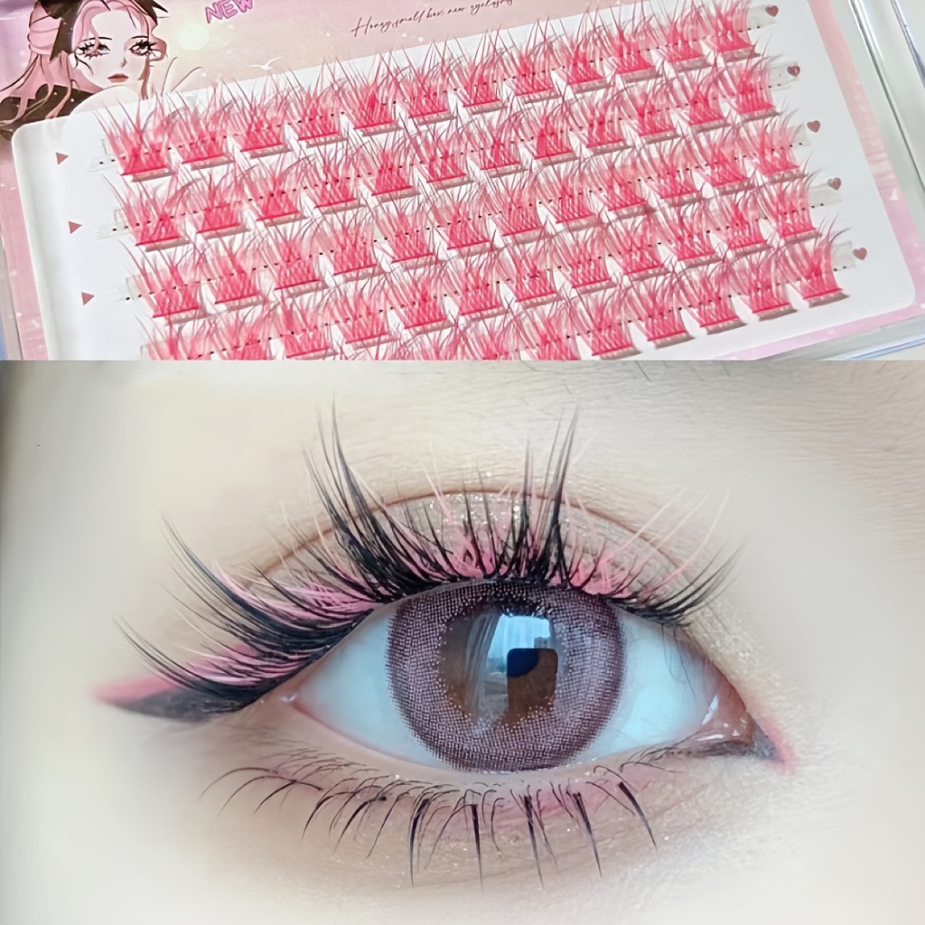 Mixiaohe Colorful Eyelashes 60 - Eyelash Extension Anime ulasan dan harga