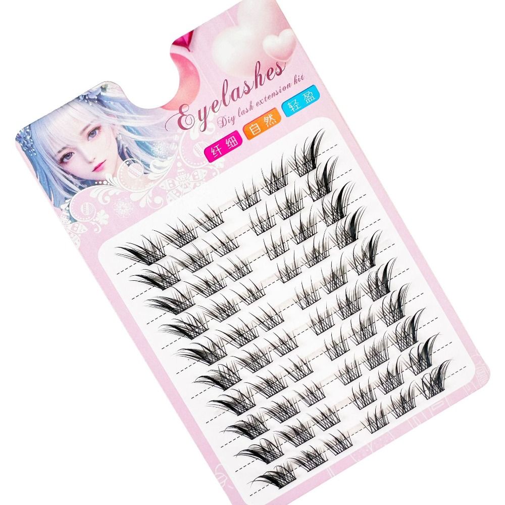 3D Cat Eye Clusters Lashes Nat - Eyelash Extension Anime ulasan dan harga