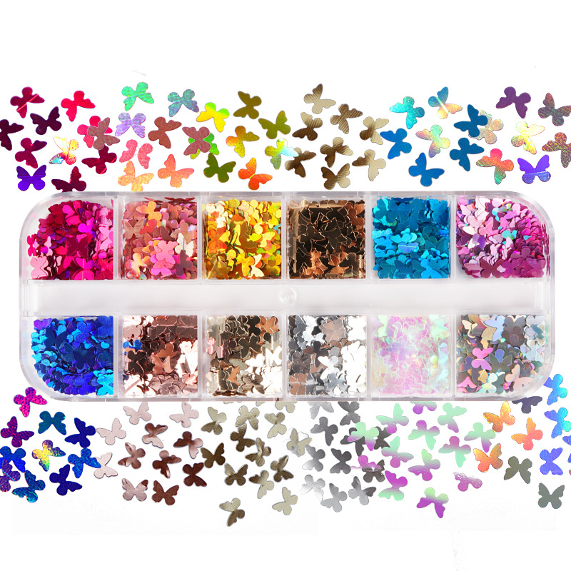 Mix Color Fluorescent Butterfl - Eyelash Extension Equipment ulasan dan harga