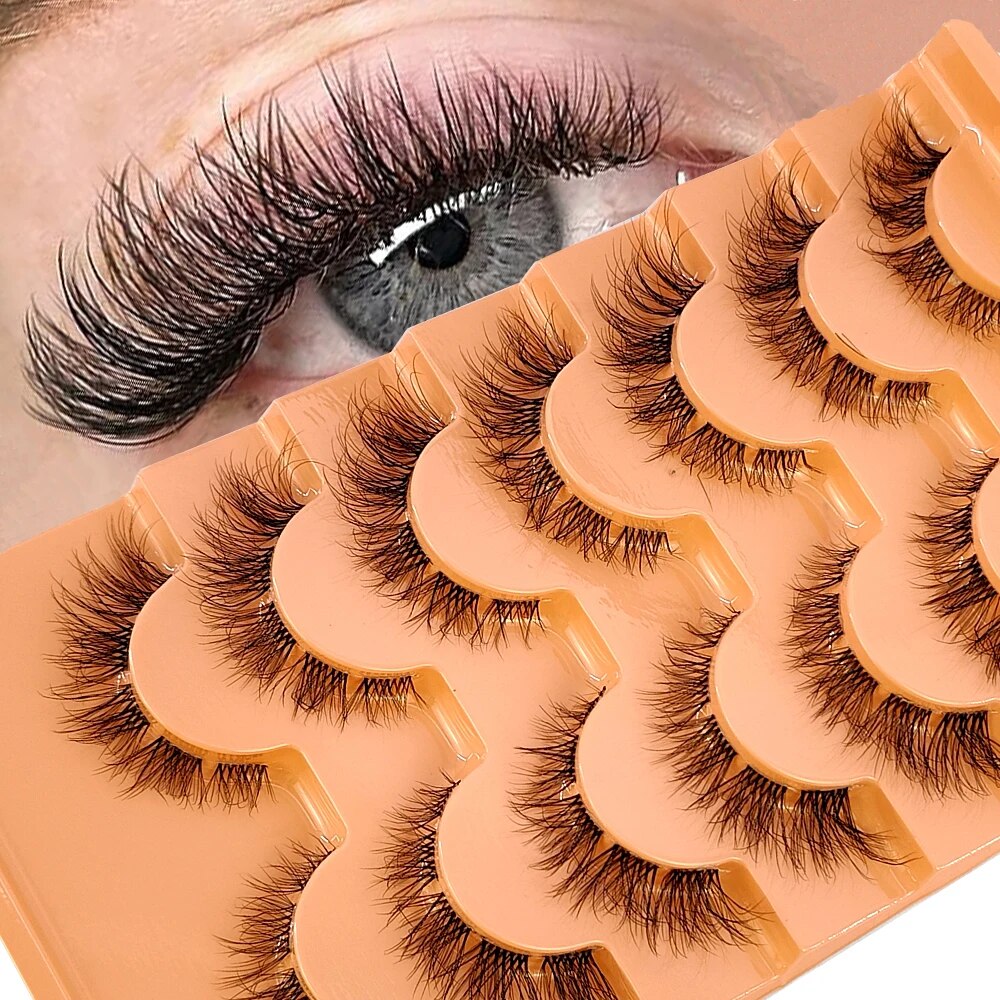 7pairs Mink Eyelashes Invisibl - Eyelash Extension For Big Eyes ulasan dan harga