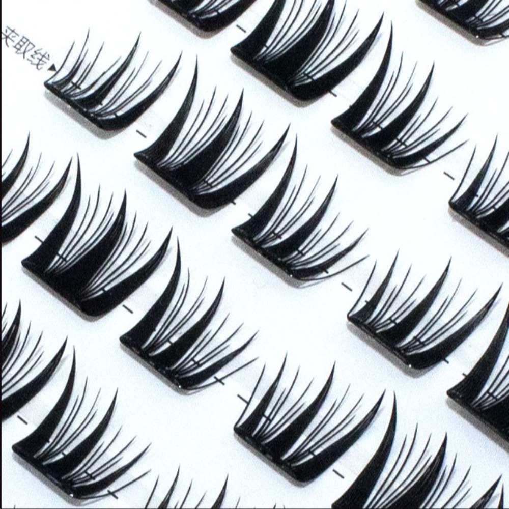 Fashion Fluffy No-Glue False E - Eyelash Extension For Men ulasan dan harga
